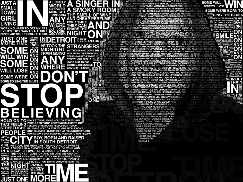 Typography Self Portrait Typography Self Portrait