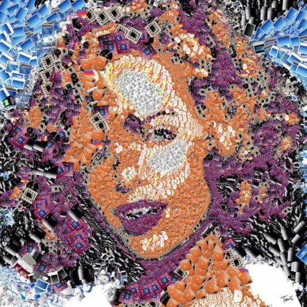 Mosaic portrait Mosaic portrait