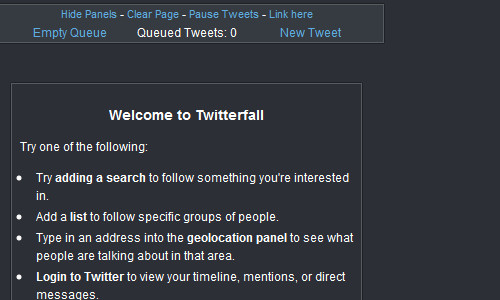 TwitterFall TwitterFall