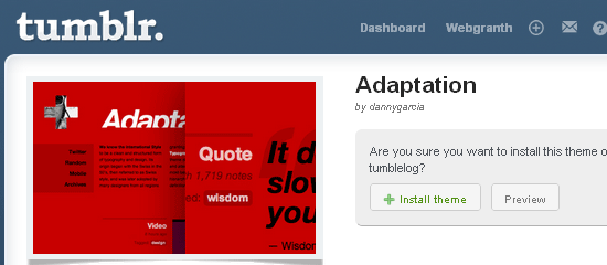 Adaptation Adaptation