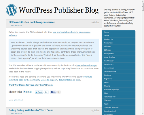 WordPress-Publisher-Blog