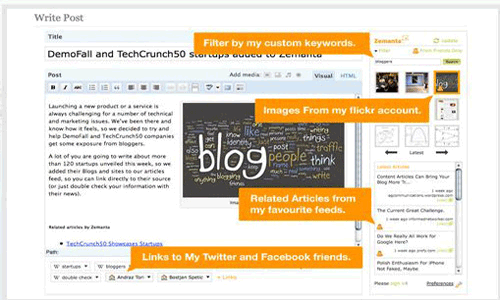 zemanta Blogger Toolbox