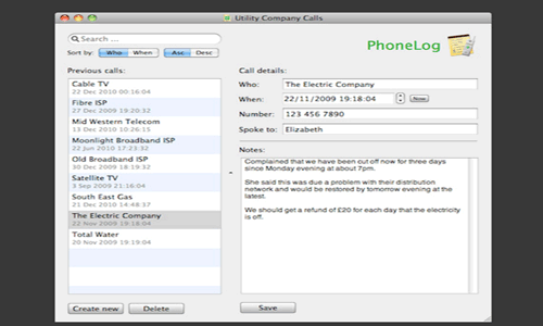 phonelog phonelog