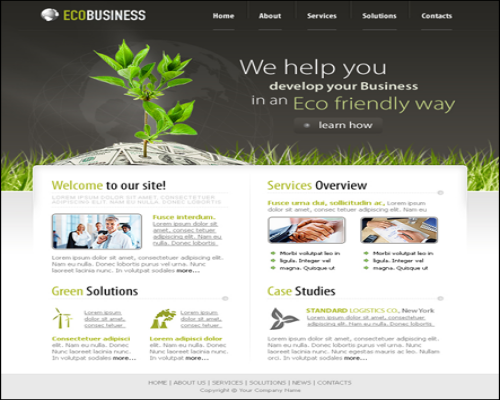 Eco Business PSD Template