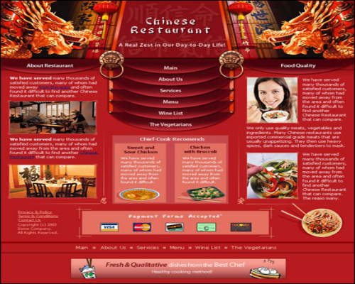 Free Red psd template