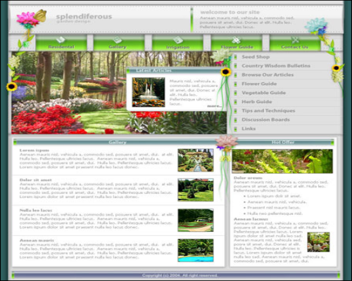 Green psd template1