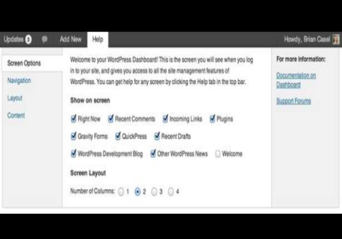 Improved Help Section