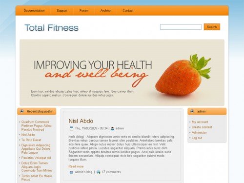 Energetic Free Drupal Theme