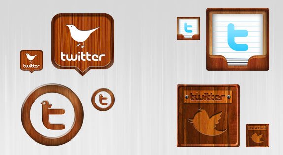 Latest Twitter icon set