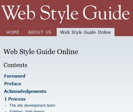 Web Style Guide