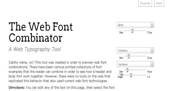 Web Font Combinator
