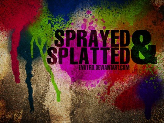 sprayed