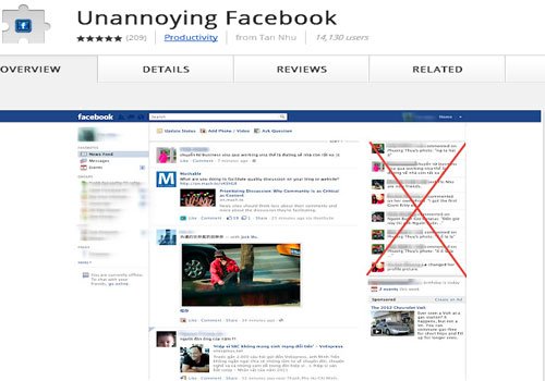 Unannoying-Facebook