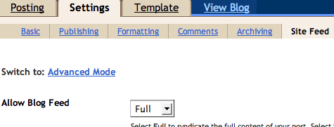 Setup FeedBurner on Blogger4