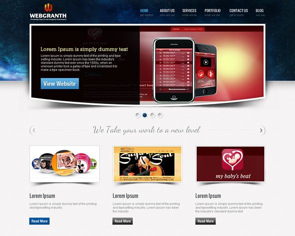 Gaming Company Website Template PSD Freebie – Download PSD