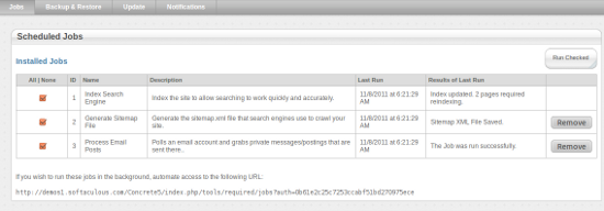 System and maintenance