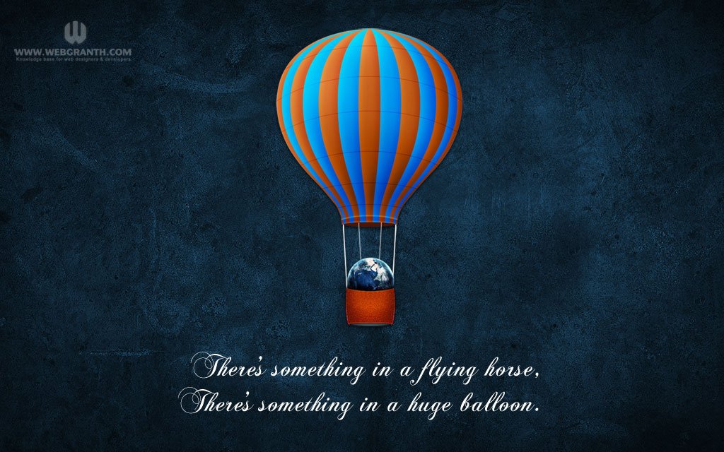 Widescreen Hot Air Balloon Picture Widescreen Hot Air Balloon Picture