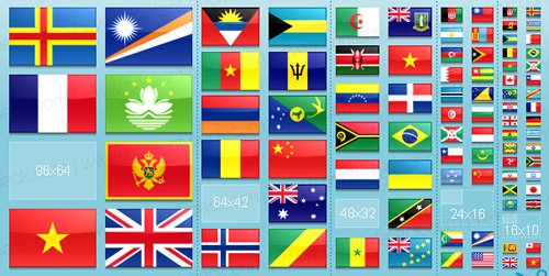 1230 Icons 246 Free Flags Icons In 5 Sizes