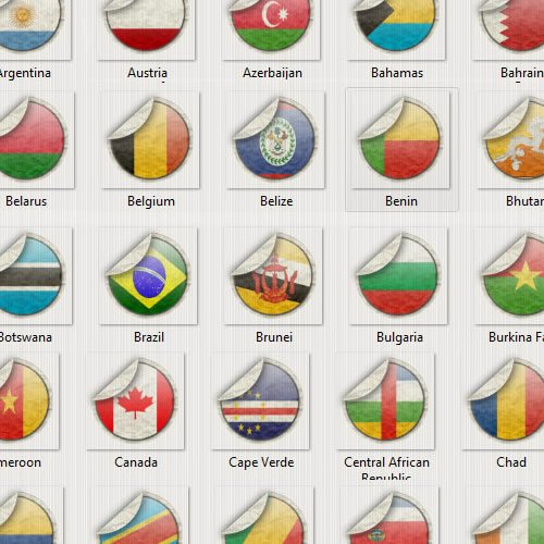 178 Sticker Flags 178 Sticker Flags