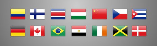 243 Country Flag Icons