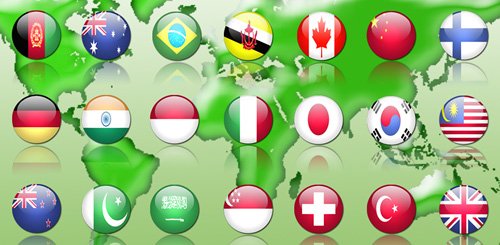 255 World Flags Icons