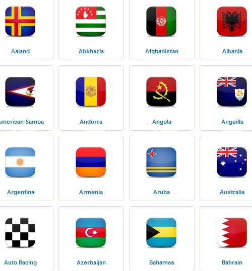 275 V7 Flags Icons