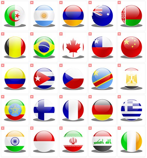 52 Flag Icons