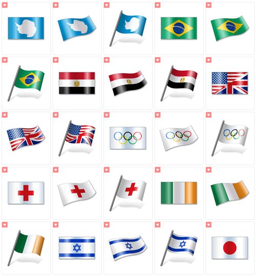 54 Vista Flags Icons