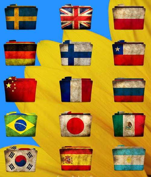 24 Dirty Flag Folders Icons 24 Dirty Flag Folders Icons