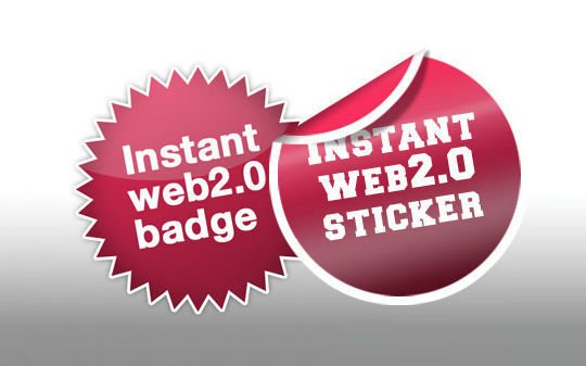 Instant Sticker and Badge PSD Instant Sticker and Badge PSD