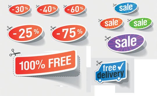 Nice Discount Sales Sticker Vector Nice Discount Sales Sticker Vector