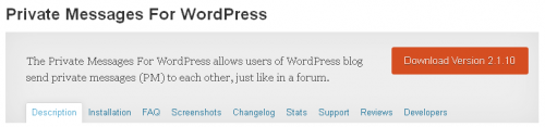 Private Messages for WordPress