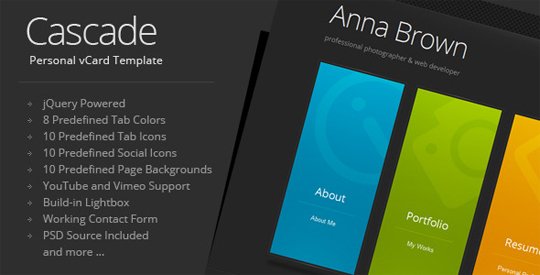 Cascade-Personal-vCard-Template Cascade-Personal-vCard-Template