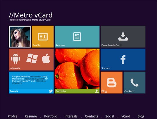 Metro-vCard Metro-vCard