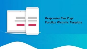Responsive One Page Parallax Website Template