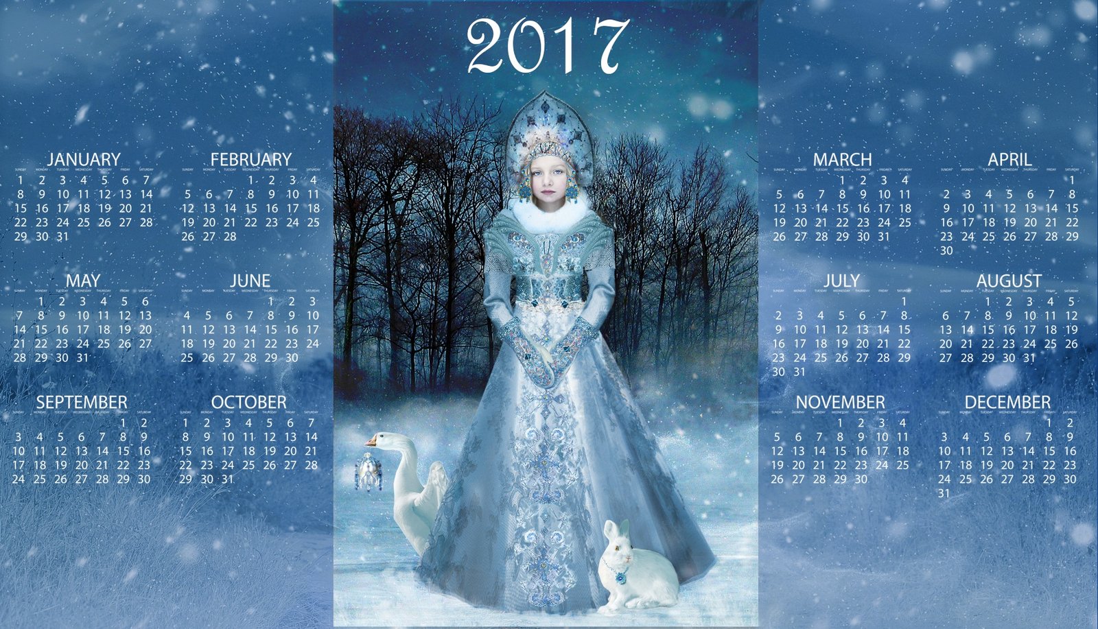 2017 Year Calendar Wallpaper: Download Free 2017 Calendar ...