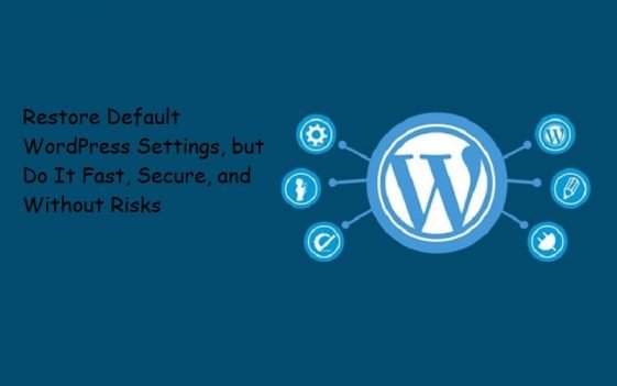 Restore Default WordPress Settings, but Do It Fast, Secure, and Without ...